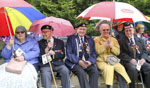 The damp weather didn't daunt these veterans